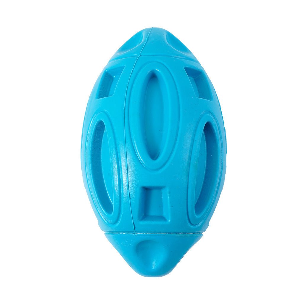 Dog Toys Rubber Sounding Rugby Wear-Resistant Bite-Resistant Sounding Dog Ball