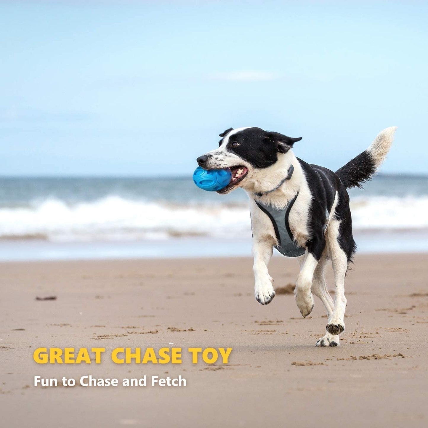 Dog Toys Rubber Sounding Rugby Wear-Resistant Bite-Resistant Sounding Dog Ball